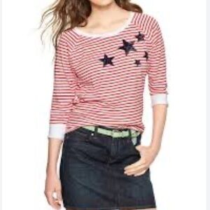 Gap Stars & Stripes Raglan T-Shirt Size XS